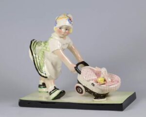 La bambinaia, ceramica Lenci, anni ’30